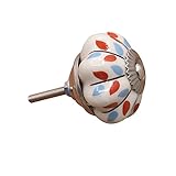 Lovoski 古典的な　セラミックノブ　取っ手　引き出し　キャビネット　プルハンドル　全7種類 - メープル