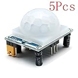 ILS - 5 pieces HC-SR501 Human Infrared Sensor Module Including Lens