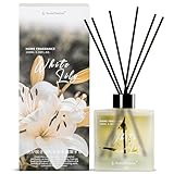 Aroma Naturals ルームフレグランス リードディフューザー 自然と融合した美しい 芳香剤100ml（White Lily）