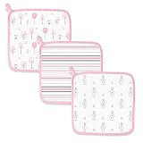 スワドルデザインズ ウォッシュクロス ウッドランドファン ピンク 3枚セット SDM-711P 【日本正規品】