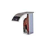 Rozin 自動センサーの蛇口 クロムめっき 浴室 洗面台用 じゃぐち シングル冷水 蛇口