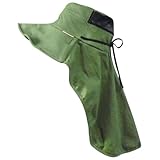 monkuwa 後ろメッシュフードハット オリーブ