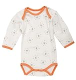 Under the Nile Organic Long Sleeve Bodysuit (3-6 Months, Skye/Coral Print) by Under The Nile [並行輸入品]