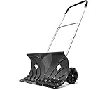 【 簡単 除雪 】 ワイド スコップ 押SNOWさん キャスター 付き 雪かき ラッセル VS-GS01 (大関)