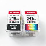 BC-340 BC-341 詰め替えインク キヤノン用 BC-340XLBK(顔料ブラック)+BC-341XLC(染料3色カラー） 大容量 補充用 対応機種：PIXUS MG2130 MG3130 MG3230 MG3530 MG3630 MG4130 MG4230 TS5130S TS5130