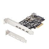 StarTech.com 5ポート USB PCIeカード、USB 3.2 10Gbps、PCI Expressカード、USB-Cポート4個、USB-A内蔵ポート1個。