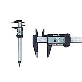 デジタルノギス 精密測定 150mm mm/inch切替可能 カーボンファイバー製 液晶デジタルノギス ゼロリセット 外径/内径/段差計測 高精度 コンパクト 電池付き 大工やDIYなどに