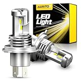 AUXITO H4 Hi/Lo LEDヘッドライト 車用 新基準車検対応 ZESチップ搭載 3年保証 コンパクト