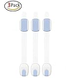 GreeSuit ベビーガード　はがせる多目的ストッパー　リッチェル　調節可能　ラッチ・キャビネット・引き出し・戸棚・冷蔵庫・ドア適用　3点セット　ブルー