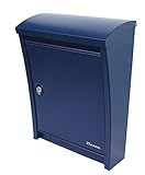 Penne(ペンネ) ポスト 郵便受け おしゃれ スティーリーポスト 【ポスト：アントラサイトブルー】 【レバー：シルバー】