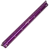 タケダ プロ用三角スケール 紫15cm オールアルミ製 (Triangular scale red 15cm all-aluminum) 【27-0273】