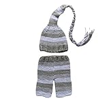 Zhhlinyuan Fashion Newborn Baby Boy Girl Crochet Knit Costume Photo Photography Prop Outfit 2188