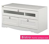 TV台 テレビラック 収納 ローボード 900（引出し付き）ホワイト