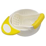 B-PING　すり鉢 　マッシュ&サーブボウル　研磨　ベビー食器　離乳食調理器具　離乳食食器　研磨碗　出産祝い　 (イエロー)