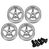 イーグル模型 ミニ四駆用5スポーク大径ホイール #MINI4-W002U-SI