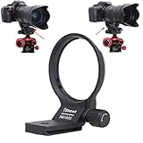 iShoot金属レンズサポート襟、レンズブラケット襟、三脚ソケット、カメラリング式三脚座、 三脚マウントリング, シグマSigma 18-35mm f/1.8 DC HSM Artと互換性があります, ボトムは1/4 3/8 ネジ穴付きのクイックリリースプレート, ARCA-SWISS雲台/三脚ボールヘッドクランプを対応
