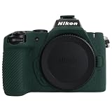 Rieibi Z50IIケース、つや消しシリコン保護ケース Nikon Z50IIミラーレスカメラ用、フルボディ軽量Nikon Z50 IIカメラカバー(カバーのみ)-ダークグリーン