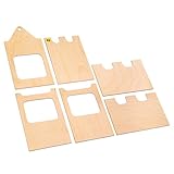 Erziドイツ木製おもちゃSandcastle再生キット、6 pc