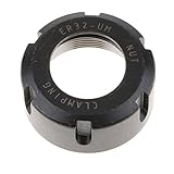 IPOTCH CNCフライス チャック ホルダー　旋盤用　コレット クランプ 六角ナット ER32-UM　クロム鋼