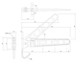 バルコニー物干金物 縦型ブラケットタイプ横収納型ホワイトクリーム SK-500BMK-WC　　新協和