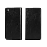 Golikef Sony Xperia Z5 Premium ケース カバー バンパー 手帳型 高級 本革 レザー 色鮮やか レトロ な book case 型 柔らかいシリコンTPUラバーカバー ス