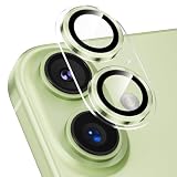 Podick カメラカバー iPhone 17 用 カメラフィルム 透明台座 全面保護 9H強化ガラス 傷防止 レンズ保護 耐衝撃 アイフォン17 カメラ保護 高透過率 黒縁取り 露出オーバー防止 いphone カメラレンズプロテクター セージ