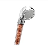 Ywyun アニオンシャワーヘッドノズルウォーターヒーター手持ち式ウォーターシャワー、シャワーホース、シャワーベース、ラウンドハンドシャワーレインフォールヘッドウォーターセービングリフレッシュハンドヘ