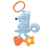 Labebe ベビー用のスピンおもちゃ 3-6ヶ月の子供用ベッドおもちゃ 赤ちゃんのおしゃぶりぬいぐるみおもちゃ 歯がため付き 幼児のクリエイティブな誕生日プレゼントとしてもオススメ! - ブルーリス