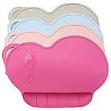 【KALUCIA】ランチョンマット シリコン 子供 かわいい 子供用 水洗い ベビー 洗える (ローズ)