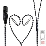 cooyin ヘッドホンケーブル リケーブル 交換用 銀メッキ単結晶銅 8芯 Sennheiser用 HD800S・HD800・HD820等に適合 4Pin XLR