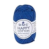 ディーエムシー(DMC) ハッピーコットン 並太 #798 ブルー系 コットン 20g×5玉 43m