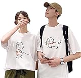 [ＪＵＴＡＯＰＩＮ＼ジュタオピン] ペア カップル tシャツ ペアルック tシャツ カップル 半袖 夏 おそろい 服 カップル コーデ t シャツ おしゃれ トレーナー ペアルック パーカー かわいい 夫婦 家族 レディース tシャツ ブランド メンズ amazon 大きいサイズ mka1tx0024-WH-G-2XL