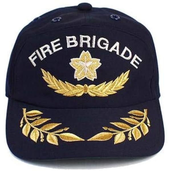 希少レア新品！FIRE DEPT. 消防署✨アポロキャップ ハロウィン 撮影用 Amazon | [消防ユニフォーム] アポロキャップ FIRE BRIGADE 紺色