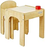 リトルヘルパーファンステーション ソロ テーブル椅子セットペン立て付き メープル