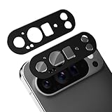 Google Pixel 9 Pro 対応 カメラ保護 ガラスフィルム 硬度9H 強化ガラス グーグルピクセル 9 プロ 対応 カメラフィルム 衝撃吸収 飛散防止 全面保護 薄型 露出オーバー防止 アルミ合金 カメラカバー 高透過率 自動吸着 気泡ゼロ 汚れ防止 貼り付け簡単（2枚セット）(ブラック)