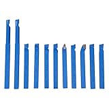 11pcs 8 * 8mm旋盤工具ビットは、旋盤チゼルキット旋盤工具を設定します。超硬チップ溶接切断工具セット
