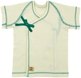 オーガニックコットン フライス 短肌着 50cm グリーン RO10011 日本製