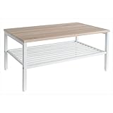 【リリー】センターテーブル ナチュラル/ホワイト