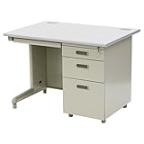 スチールデスク オフィスデスク 片袖 引出し付き 事務机 システムデスク ワークデスク W100×D70×H70 W1000×D700×H700 グレー 070