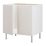 IKEA(イケア) FAKTUM ストート ホワイト 80 cm 59834004 ベースキャビネット シンク+ 扉2枚用、ストート ホワイト