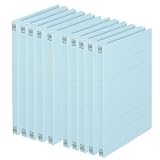 プラス フラットファイル 樹脂製とじ具 B5 縦 ロイヤルブルー 10冊 No.031N 78-041×10