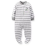 Carter's （カーターズ） :: マイクロフリース ロンパース カバーオール & パジャマ 足つき 長袖 ポリエステル100% :: Microfleece Zip-Up Sleep & Pla