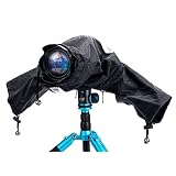 JJC 一眼レフレインカバー カメラレインカバー レンズ≤18x14x34cm 適用 二重防水ジッパーデザイン 透明窓 Sony A7RIV/RIII/RII/R/SIII/SII/S/III A6600 A6500 A6400 ニコン Z7II Z6II Z7 Z6 II Z5 Z50 Canon EOS R5 R6 など対応 カメラ 一眼レフ用 防雨 防塵 戸外用
