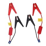 Dovewill 12V 200A 10AWGケーブル　緊急バッテリークリップ　クランプ　EC5プラグ　32cm　2本入り