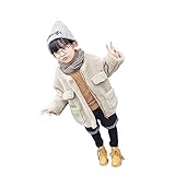 Pojour ベビー服 子供服 女の子コート 冬 防寒 かわいいジャケット おしゃれ ロングジャケット 厚手 暖かい 綿 ベビールームウェア 普段着 カジュアル 旅行 記念日 プレゼント 赤