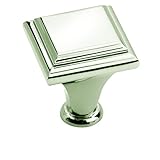 Amerock BP26131PN Manor 1in(25mm) LGTH Knob - Polished Nickel [並行輸入品]