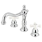 Kingston Brass CC60L1 Vintage Widespread Lavatory Faucet, Polished Chrome by Kingston Brass