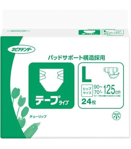 Amazon | ネピアテンダー テープタイプ Lサイズ 24枚【ADL区分:寝て