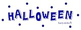 HARRY STICKER ハロウィンウォールステッカー転写式手書き風halloweenネイビーLL ハロウィン 転写式 手書き風halloween ネイビー LL 【1点】