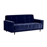 arne ローソファー 3人掛け 肘付き 布張り ソファ Bacchus 3P V-1026 ブルー